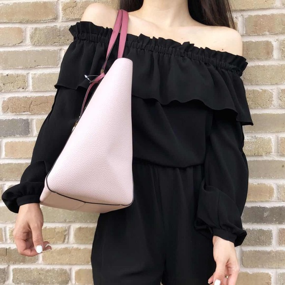 Gaby’sBags👜💕- NWT Michael Kors Large Tote Pink - Picture 4 of 4